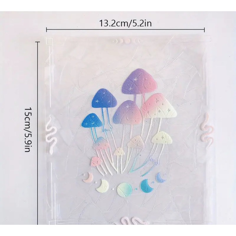 Mushroom Sun Catcher Vinyl Sticker