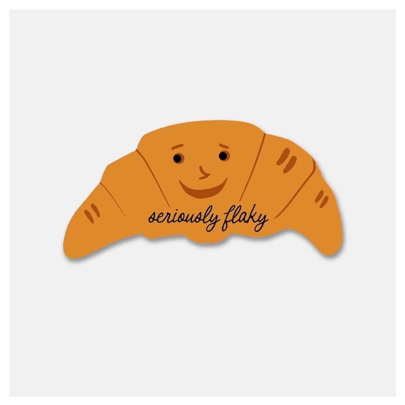 Seriously Flaky Croissant – Sticker