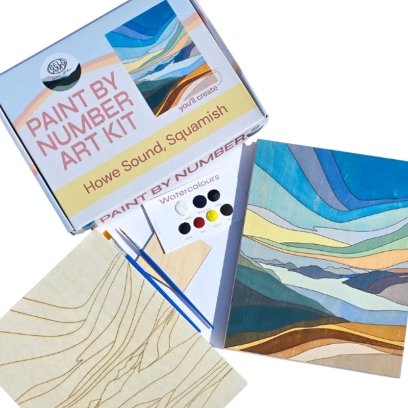 Watercolour Paint By Number DIY Art Kit – Howe Sound
