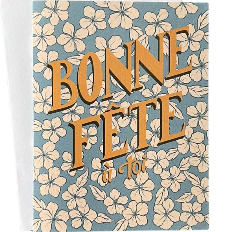 Bonne Fete Birthday Card