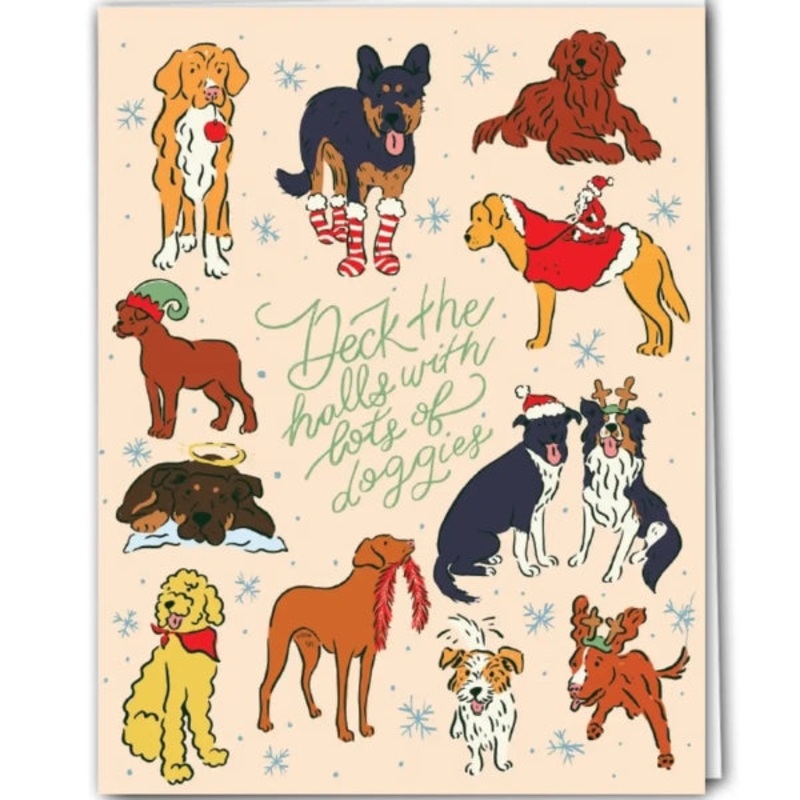 Doggies Christmas Card