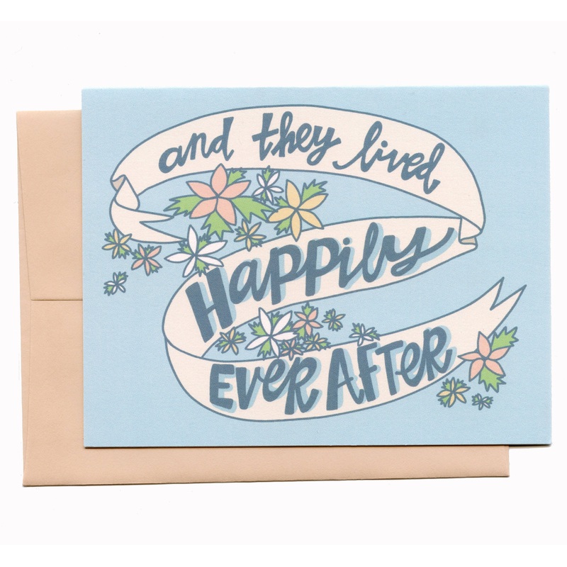 Happily Ever After Wedding, Love Greeting Card: Sandy Tan