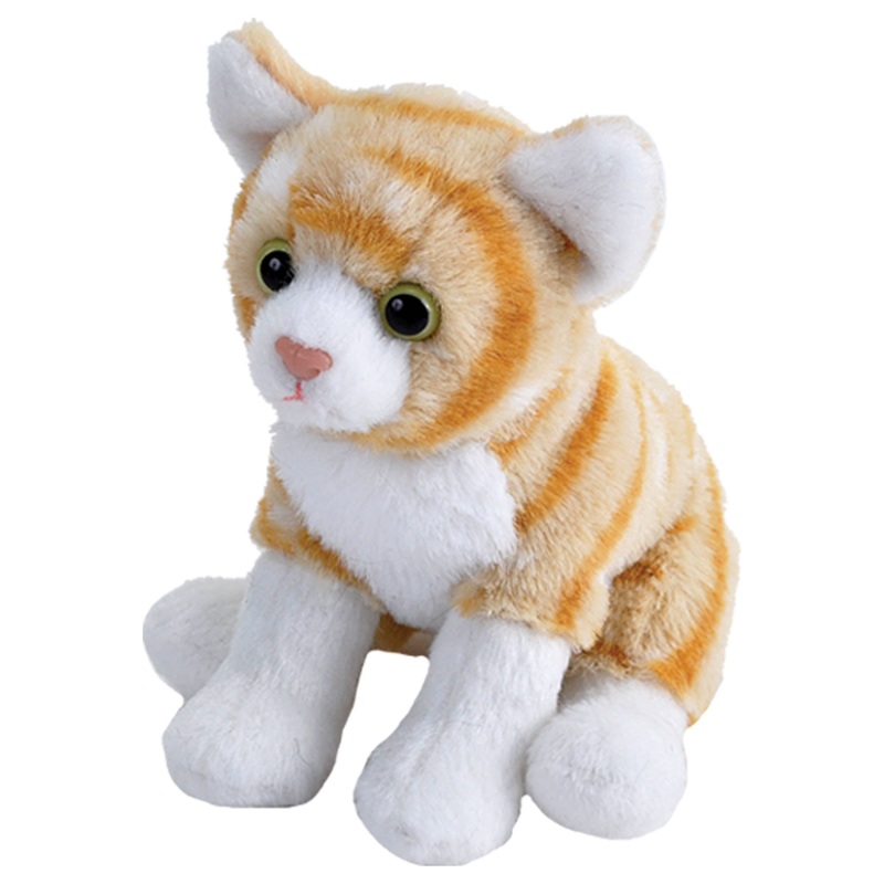 Pocketkins-ECO-Cat Orange Tabby Stuffed Animal 5