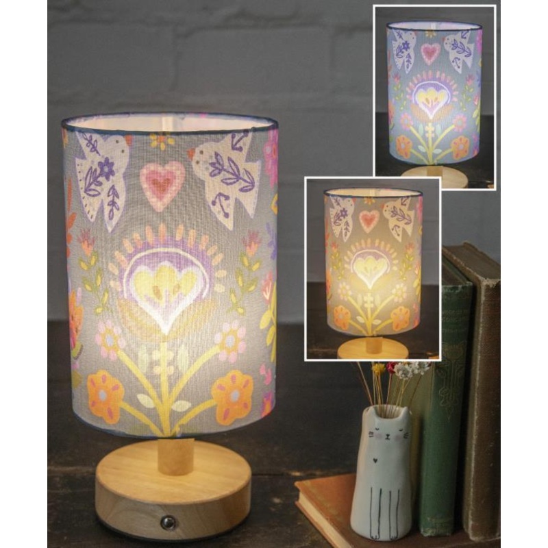 Touch Lamp- Folk Flower