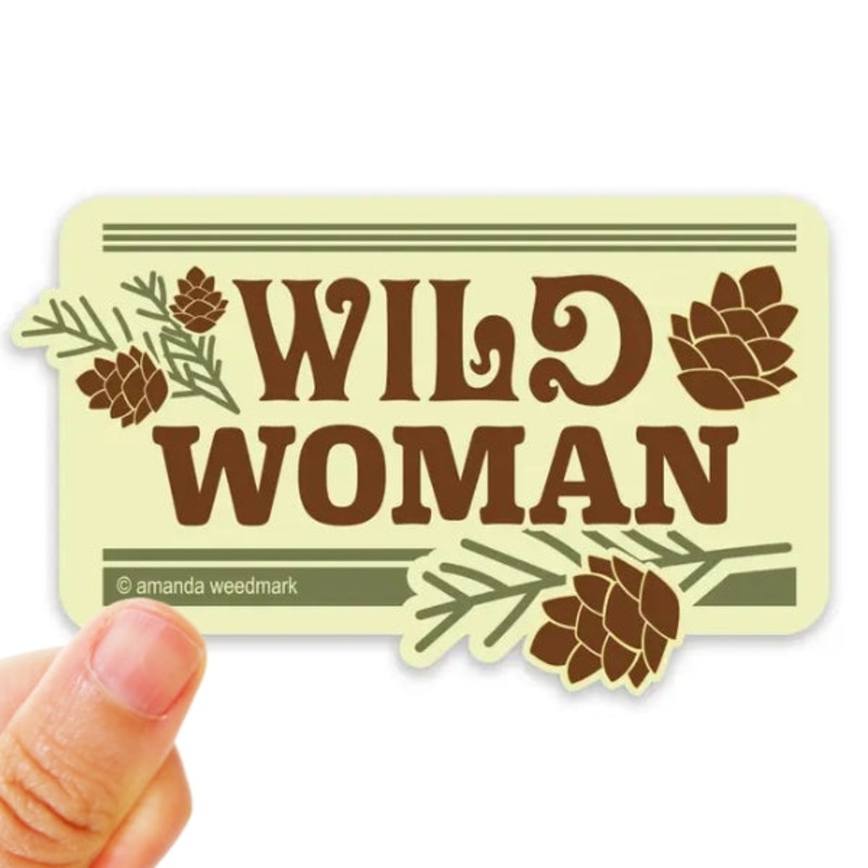 Wild Woman Vinyl Sticker