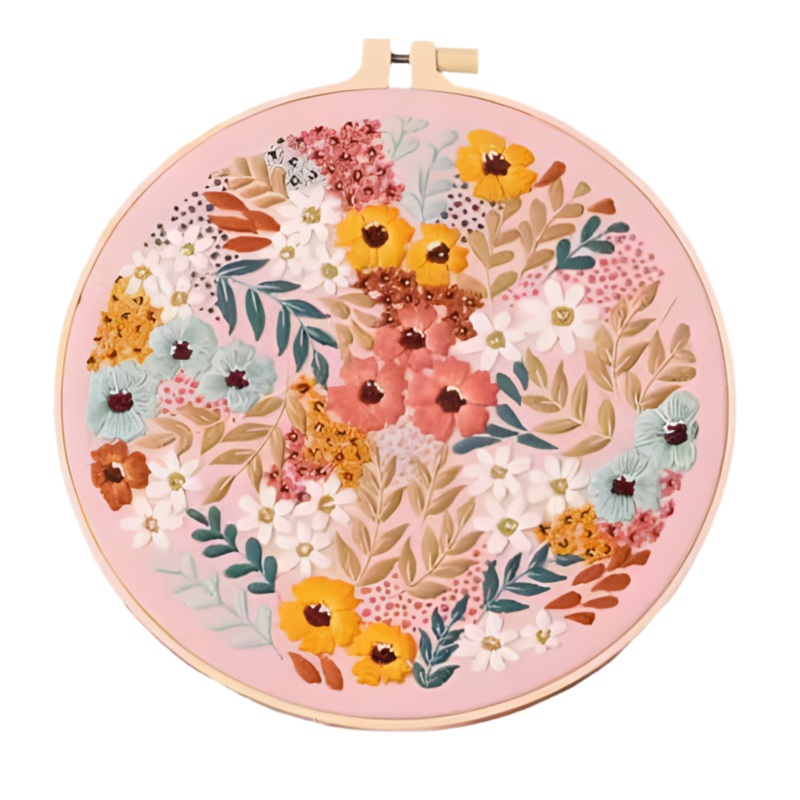 Floral Embroidery Kit