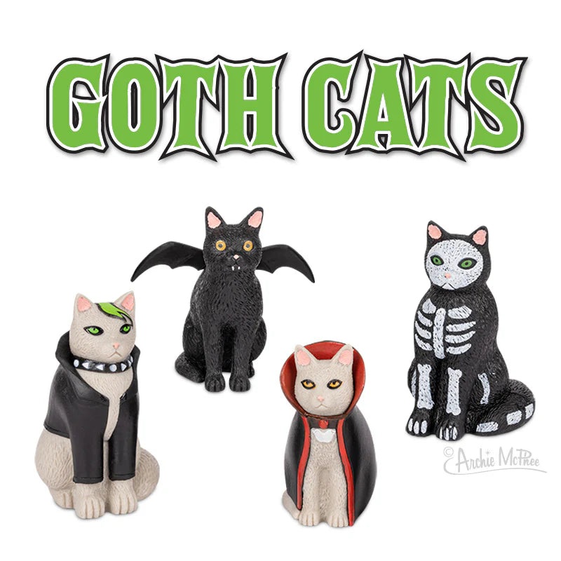 Goth Cat Figurine