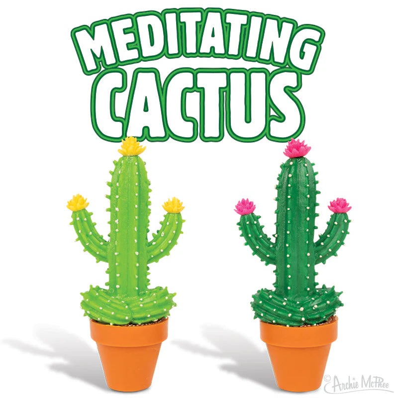 Meditating Cactus Figurine
