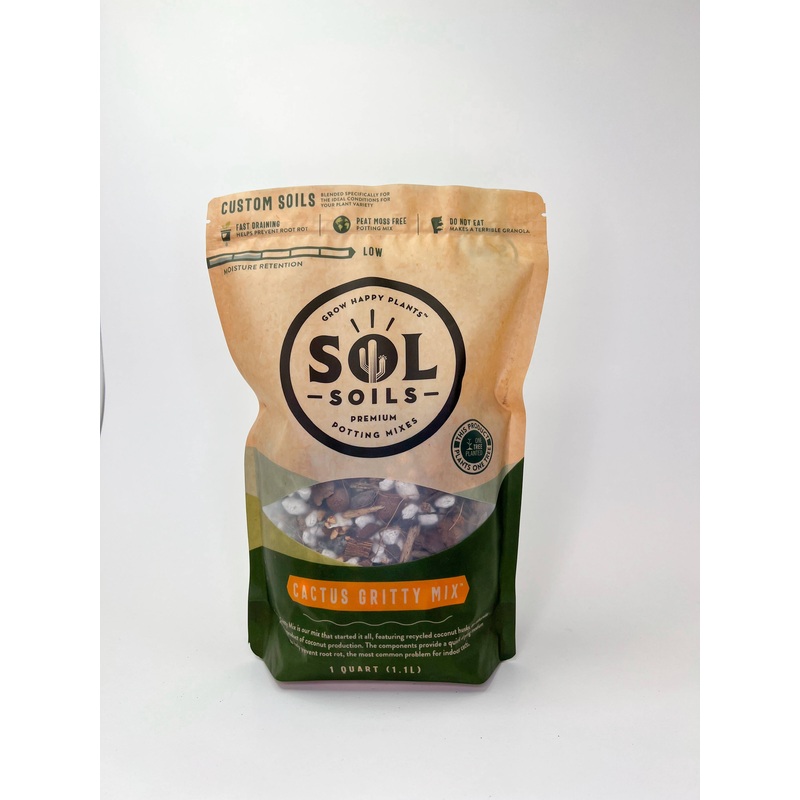 Sol Soils Cactus Gritty Mix|1 Quart|2 Quart|4 Quart