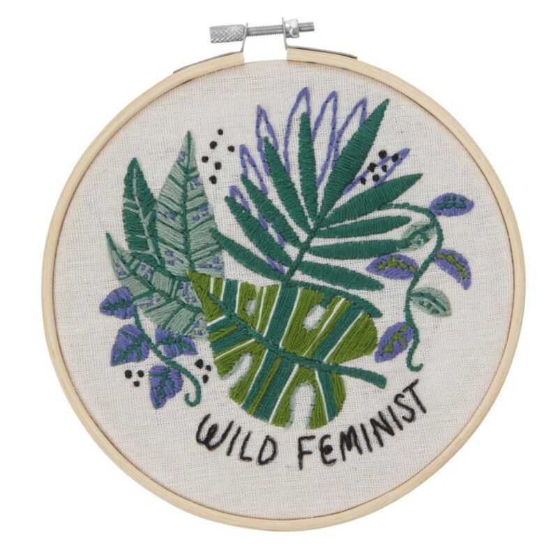 Wild Feminist Embroidery Kit