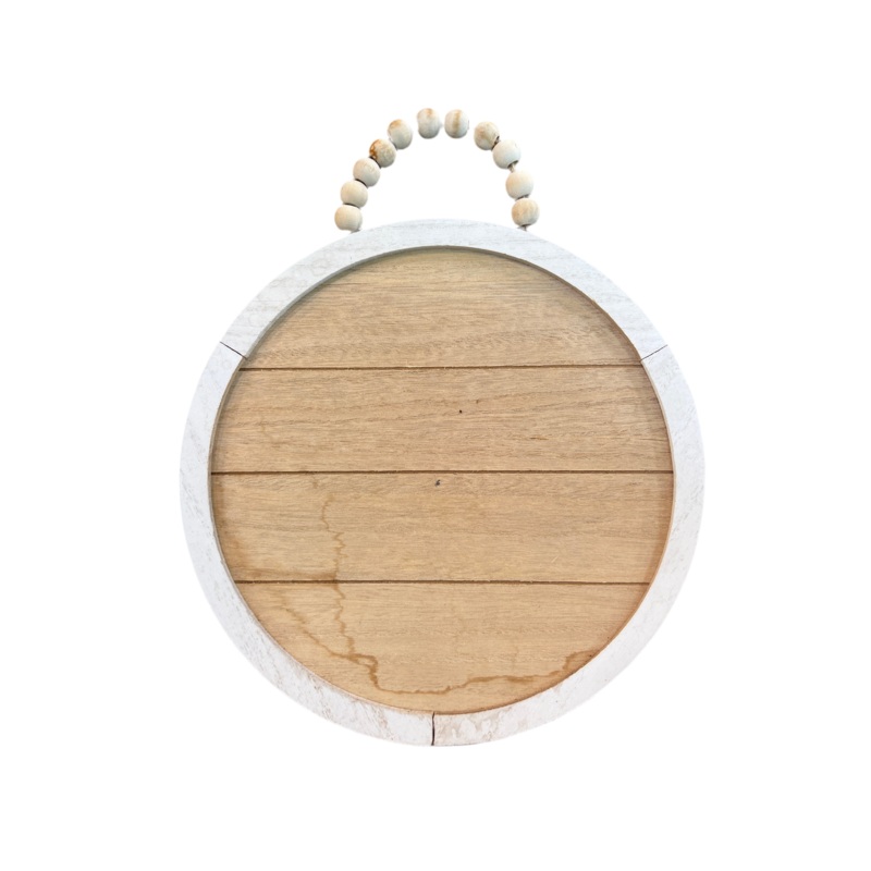 Wooden Circle Board w/ Beads