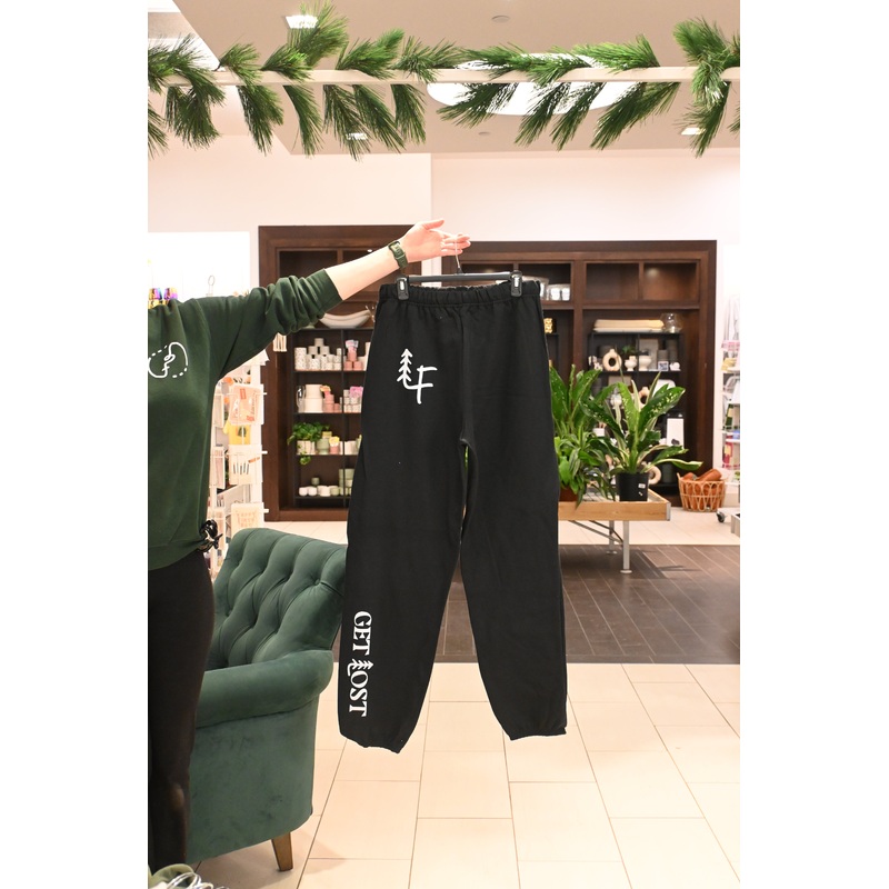 LF Sweatpants White on Black|S|M|L|XL|2XL|3XL|4XL|5XL