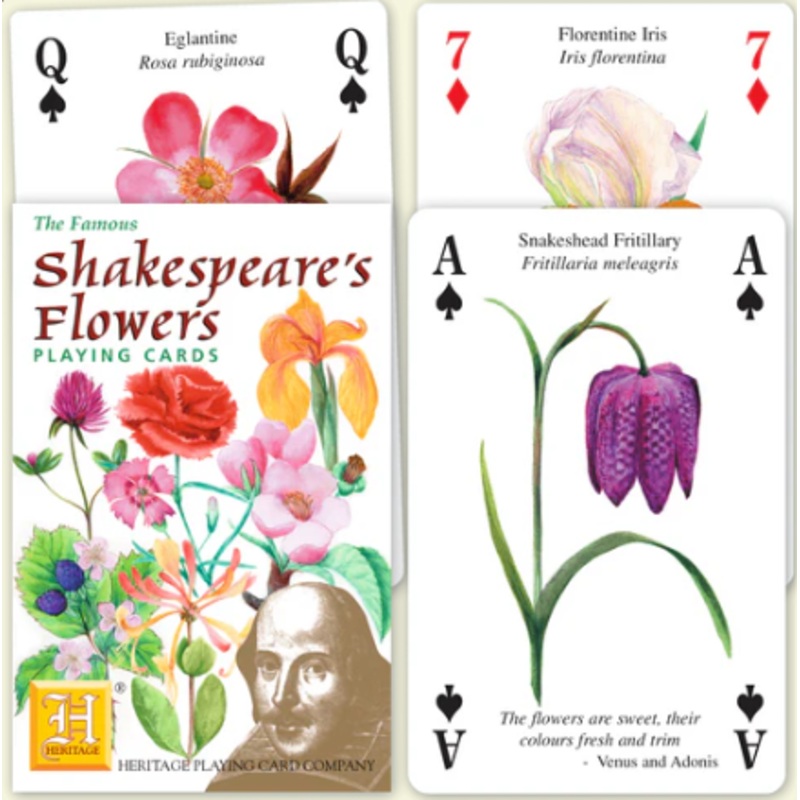 Shakespeare’s Flowers Playing Cards