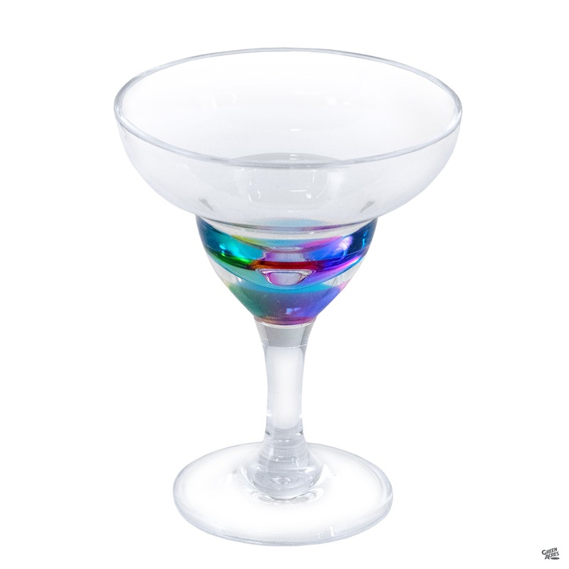 Rainbow Margarita Glass 11 oz|Margarita Glass|Margarita Glass [v::tx]
