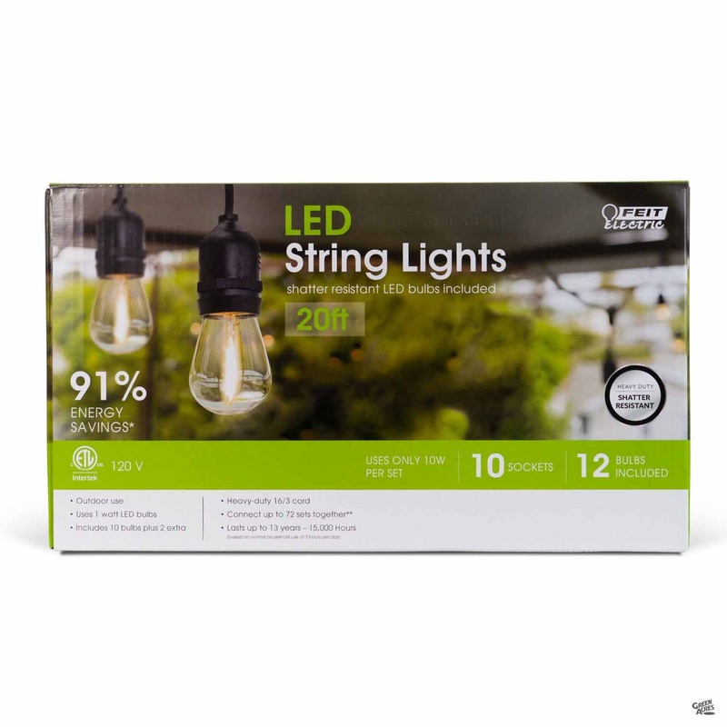 Amber LED String Light Set|20 ft|20 ft [v::tx]