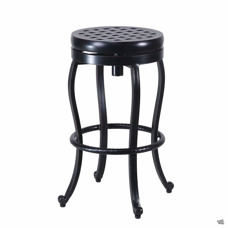 Gensun Backless Swivel Bar Stool