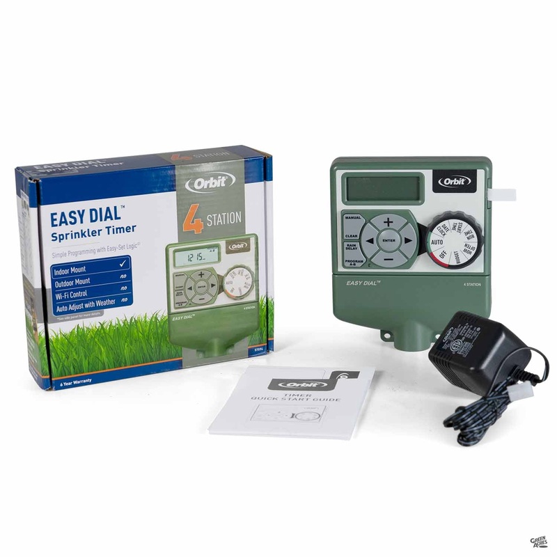 Orbit 4-Station Indoor Easy Dial Timer