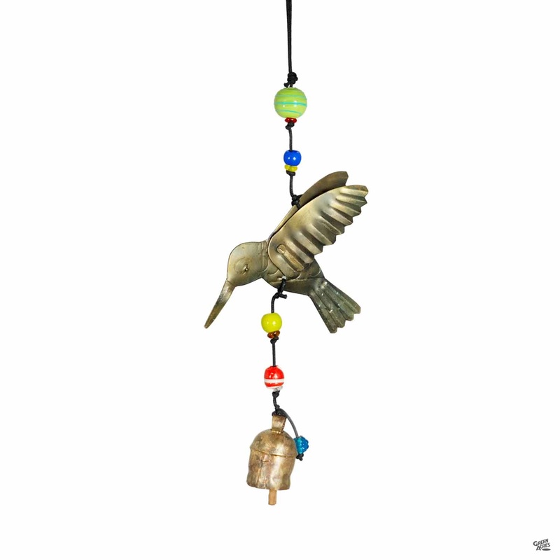 Hummingbird with Bell Wind Chime