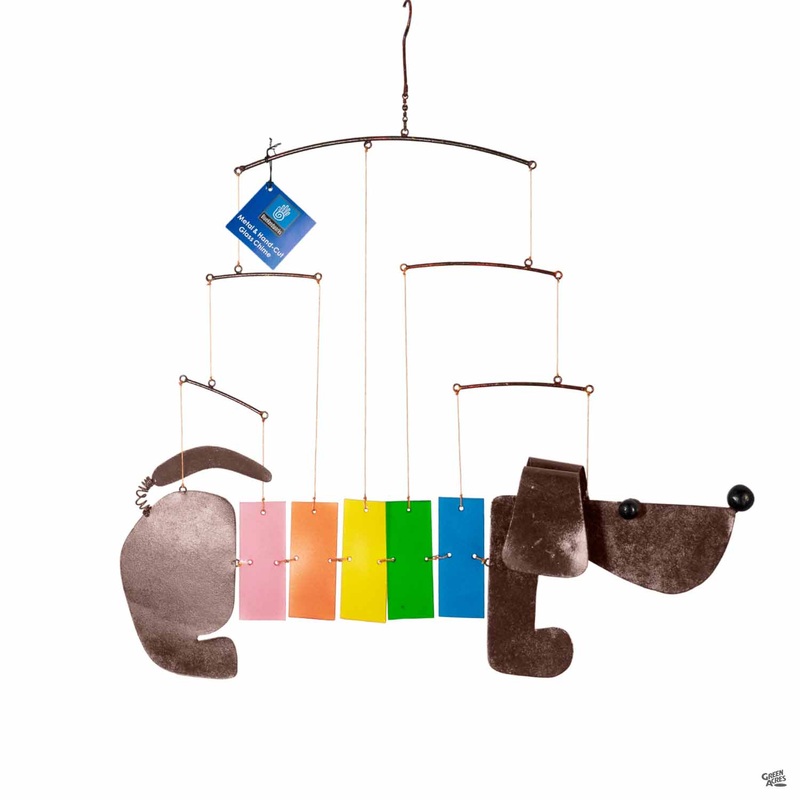 Rainbow Dachsie Wind Chime|Rainbow Dachsie