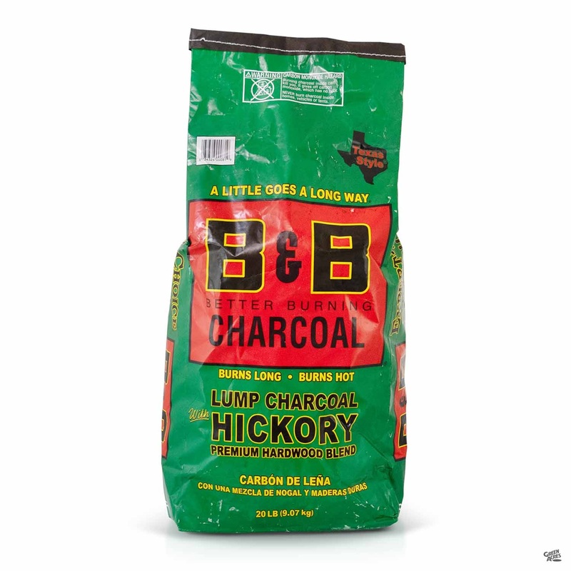 B&B Hickory Lump Charcoal 20 lb