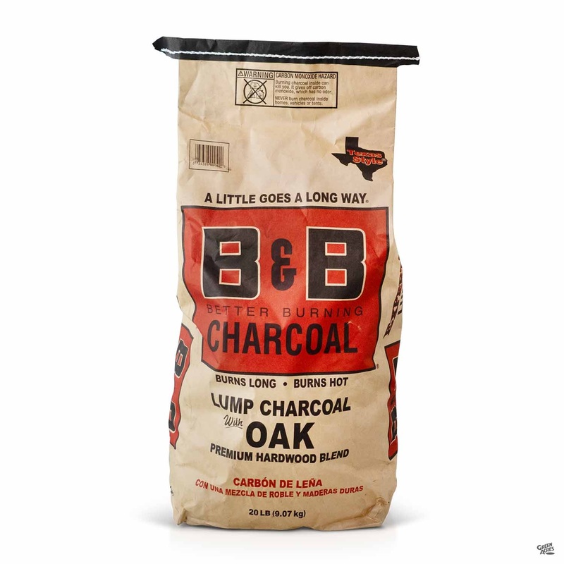 B&B Oak Lump Charcoal 20 lb|20 lb|20 lb [v::tx]