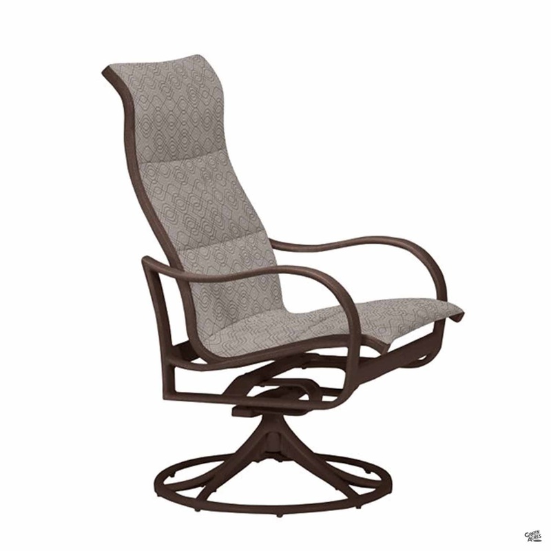Shoreline Sling Padded Swivel Dining Chair