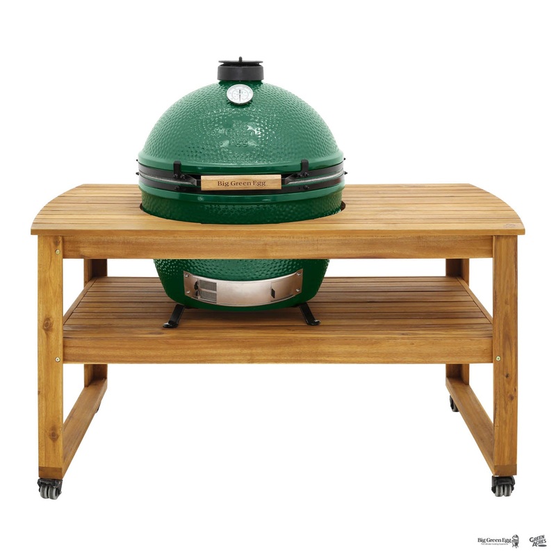 Big Green Egg XLarge Egg in Acacia Table Package