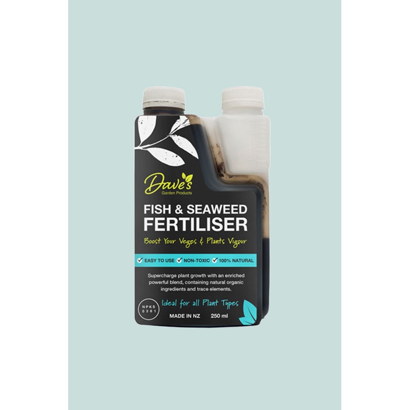 Dave’s Fish & Seaweed Fertiliser – 250ml