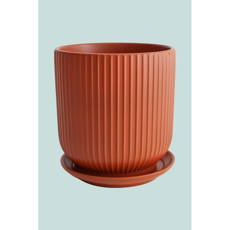 Mono Ceramic Planter 17cm – Fits Small Plants