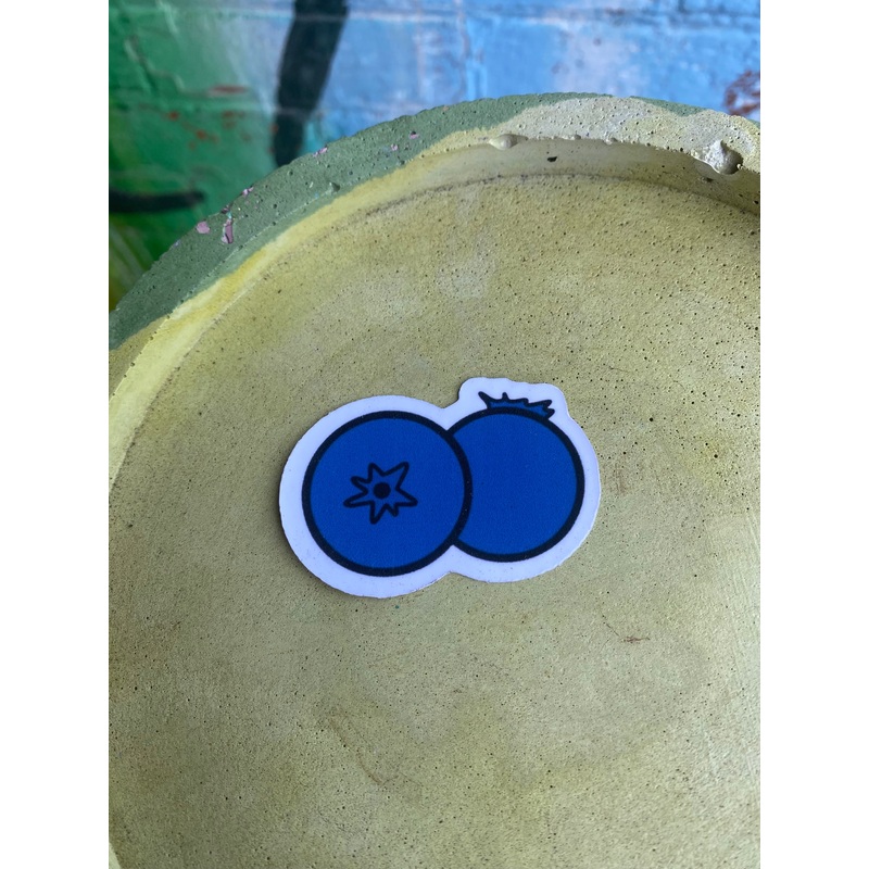 Blueberry sticker