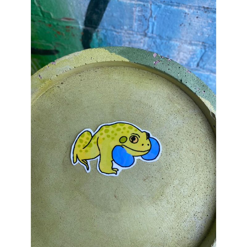 Cheez-it frog sticker