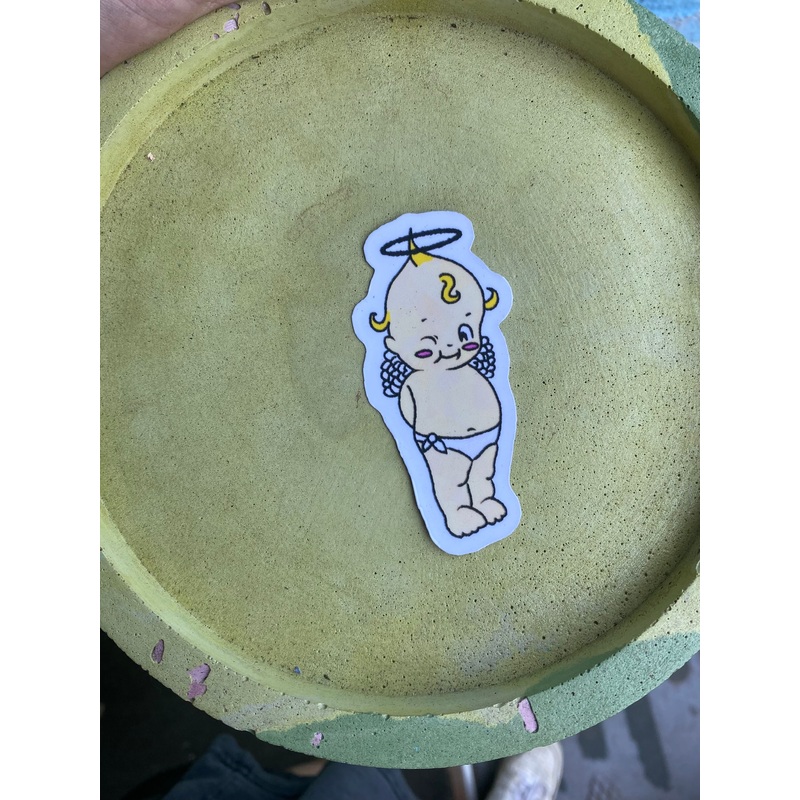 Kewpie angel baby sticker