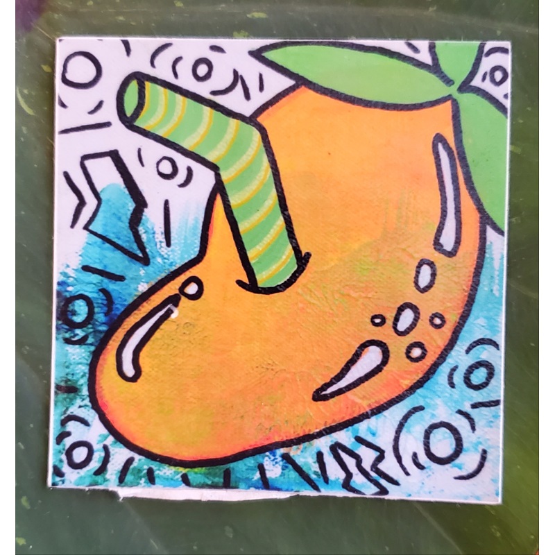 Mango Pop Art Sticker
