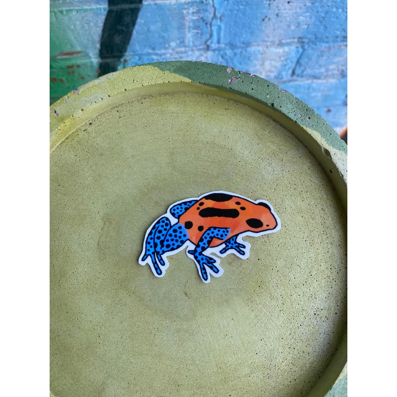 Poison dart frog sticker