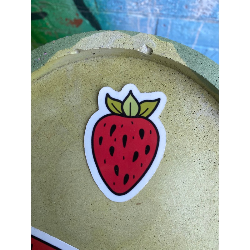 Strawberry sticker