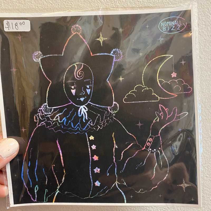 Clown Portrait 6×6 Art Print