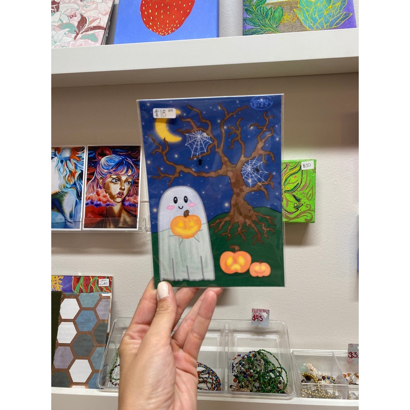 Cute Ghost 5×7 Art Print