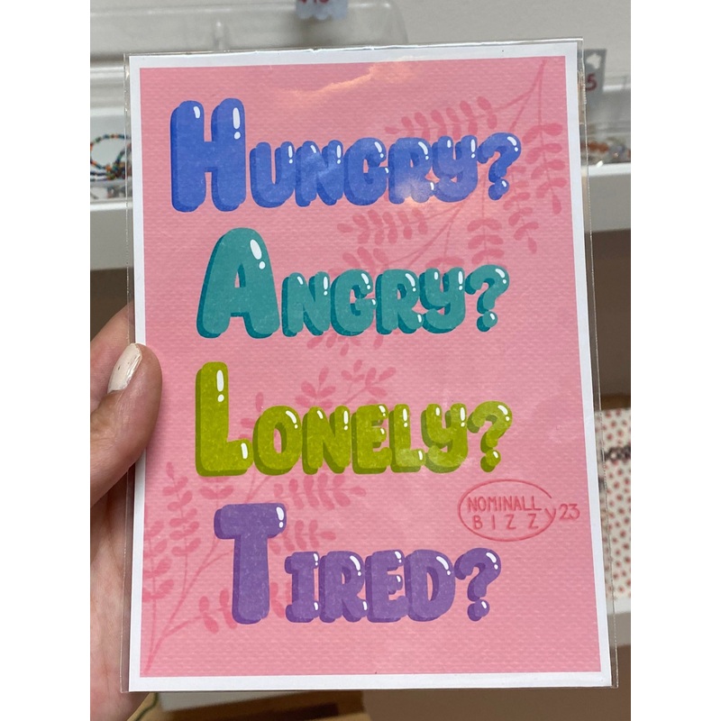 H.A.L.T 5×7 Art Print