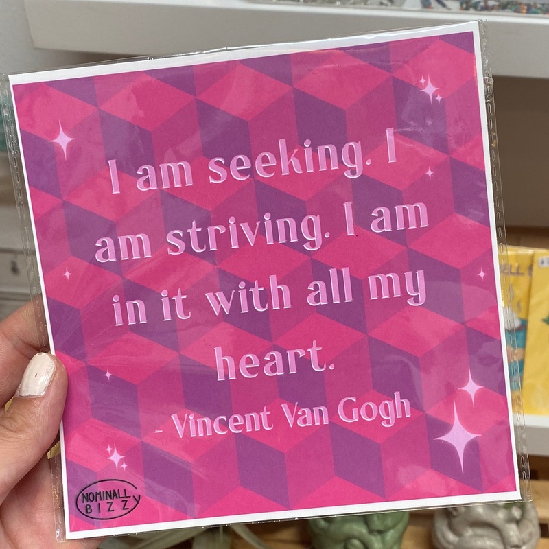 In It With All My Heart 6×6 Art Print