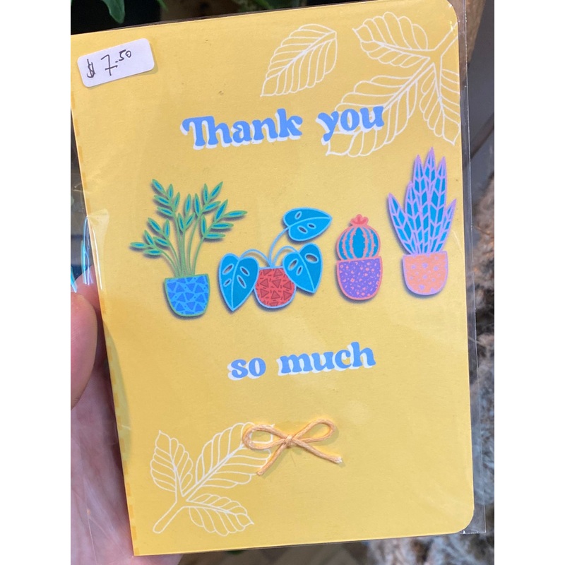 ‘Thank you’ card