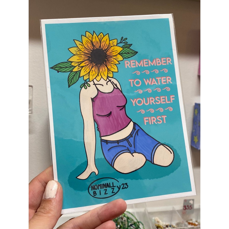 Water Yourself First 5×7 Art Print