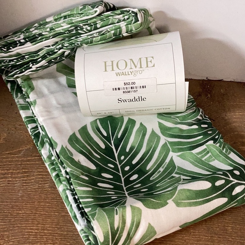 Monstera Swaddle Blanket|Monstera