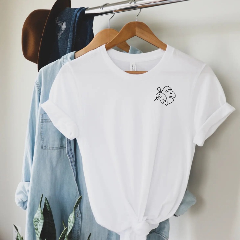 Monsterra Leaf Cotton T-Shirt|Small|Medium|Large