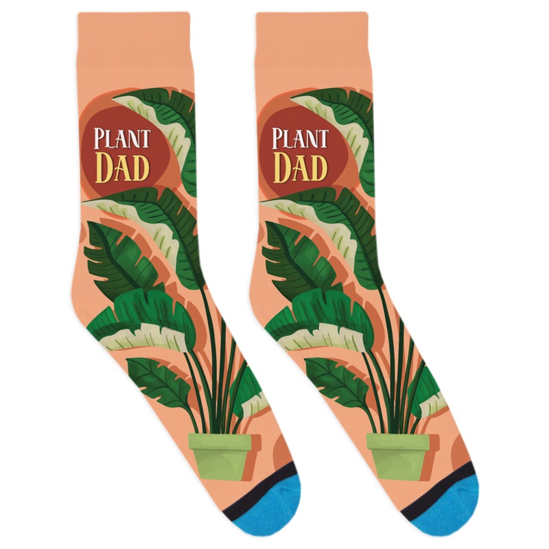 Plant Dad Orange Socks|S|L