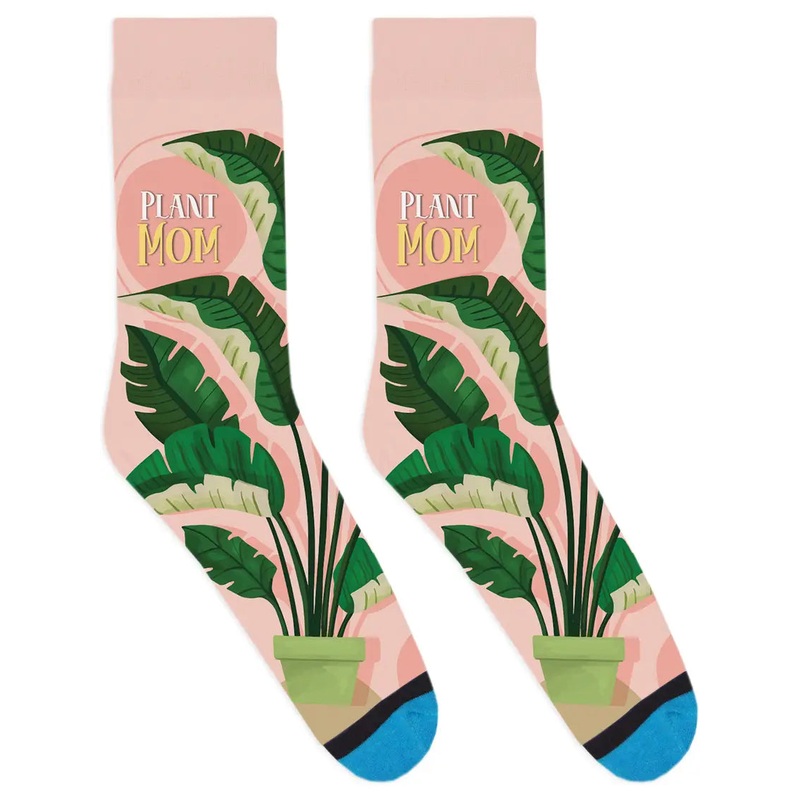 Plant Mom Pink Socks|S|L