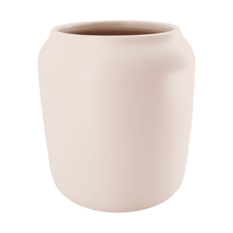 Terracotta cream tall pot|19 x 20cm|26 x 28cm