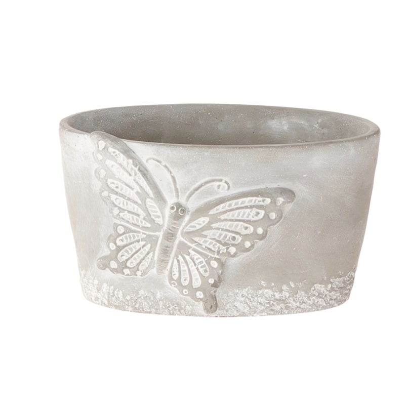 Cement butterfly pot|25 X 14