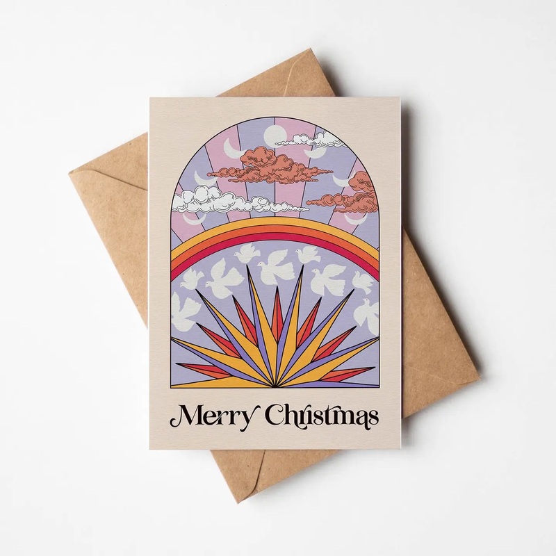 Merry Christmas – Starburst Christmas Card
