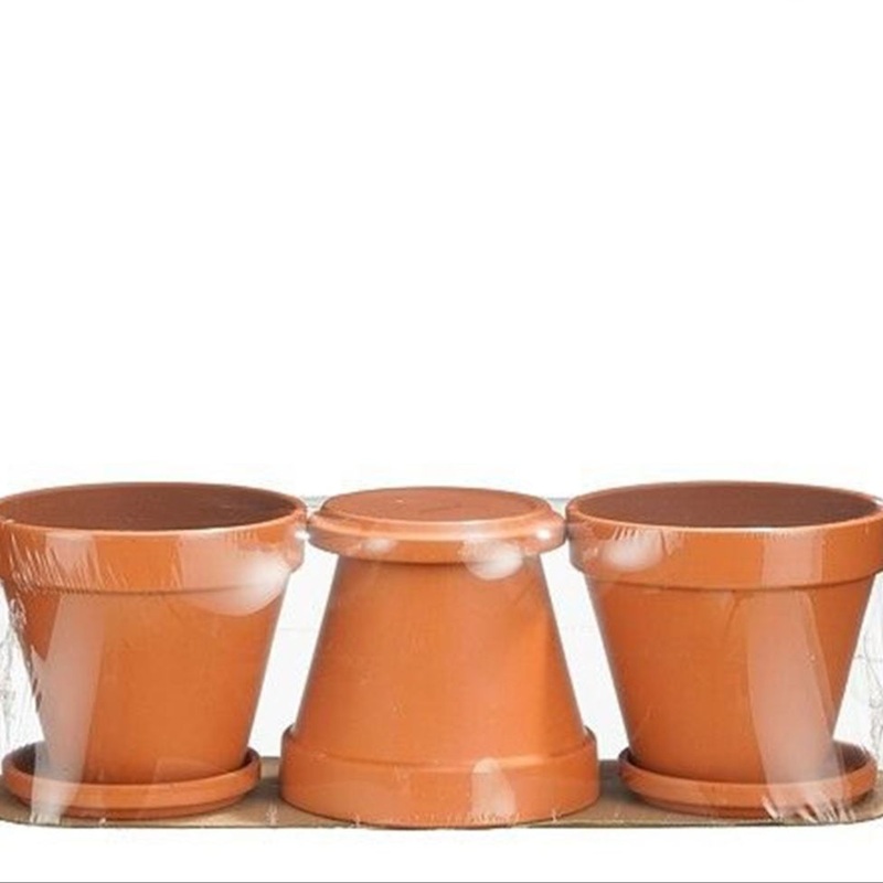 Terracotta Pot Stan Set 3