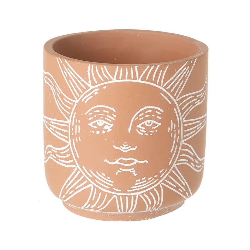 Terracotta Sunface Pot